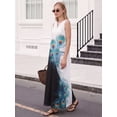 thumbnail image 4 of OYYN Women's A-Line Sleeveless V-Neck Relaxed Fit Maxi Casual Dress, 4 of 5