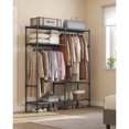 thumbnail image 1 of SONGMICS Clothes Rack, Portable Closet, Heavy-Duty Wardrobe Closet Organizer with Hanging Rails and Shelves, 74.8 Inches Tall, Total Load 242 lb, Easy Assembly, for Bedroom, Ink Black, 1 of 6