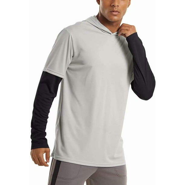 UPF 50+ Men UV Protection Jacket T-Shirt Hoodie Long Sleeve Outdoor Fishing  Tops 