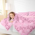 thumbnail image 4 of Manfei Princess Butterfly Bedding Comforter Set, Flower Floral Print Twin Comforter Sets, Teen Kid Girl Female Adult Reversible Bedding Set, Luxury Bedroom Decor, 2-Piece, 4 of 8