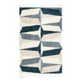 thumbnail image 3 of Unique Loom Hygge Shag Collection Area Rug - Balanced (5' 1" x 8' Rectangle Blue/Ivory), 3 of 7
