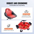 thumbnail image 5 of KFFKFF Mobile Workshop Stool, Supports up to 300LBS, Height Alterable from 16"-21", Technician's Chair with Rotating Wheels and Equipment Holder, Ideal for Garage, Vehicle Maintenance Shop, in Red, 5 of 9