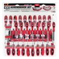 thumbnail image 7 of Performance Tool W1721 Screwdriver Set with Chrome Vanadium Blades, Magnetic Tips, and Zippered Organizing Pouch, Red (100-Piece), 7 of 7
