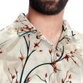 thumbnail image 5 of Tree Men's Short Sleeve Beach Shirts, Casual Button Down Poplin Printed Summer Tops - Unisex, 5 of 6