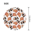 thumbnail image 3 of Disketp Sushi Roll Small Mouse Pad 7.9x7.9 Inches,Washable Round Mousepad For Office Laptop Computer,Non-Slip Rubber Base Mouse Pads For Wireless Mouse, 3 of 9