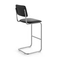 thumbnail image 5 of Pemberly Row Vegan Leather Bar Height Stool (Set of 2) in Black, 5 of 5