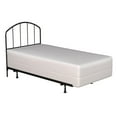 thumbnail image 4 of Hillsdale Furniture Tolland Arched Spindle Satin Black Metal Twin Headboard with Bed Frame, 4 of 9