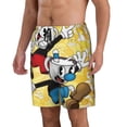 thumbnail image 2 of The Cuphead Show Mens Swim Trunks Quick Dry Board Shorts with Mesh Lining Beach Shorts Swimwear Bathing Suits, 2 of 7