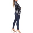 thumbnail image 4 of Women's Polka Dot Open Front Office Style Long Sleeves Blazer Jacket, 4 of 5