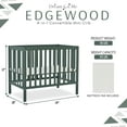 thumbnail image 6 of Dream On Me Edgewood 4-in-1 Convertible Mini Crib, Olive, 6 of 10