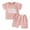 Pink, variant on Bagilaanoe 2pcs Toddler Baby Girls Shorts Set Letter Print Short Sleeve T-Shirt Tops + Shorts 6M 12M 18M 24M 3T Kids Casual Summer Clothes