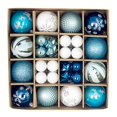 thumbnail image 4 of 44 bolas navideñas de plástico, irrompibles, reutilizables, con lazo para colgar, de 3 a 6 cm, para decoración de árboles de Navidad, 4 of 5