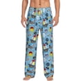 thumbnail image 2 of Goofa Pirate Marine Animals Printed Soft Pajama Pants for Men, Wide Leg Comfy Casual Lounge Yoga Pants-Small, 2 of 9