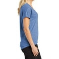 thumbnail image 3 of Mafoose Women's PosiCharge Tri-Blend Wicking Dolman Tee True Royal Heather 2X-Large, 3 of 5