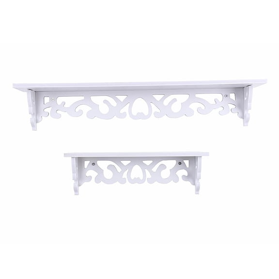 Walfront 11” x 60” White Floating Shelf Tier Floating Shelves