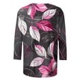 thumbnail image 4 of PuLe Long Sleeve Shirts for Women Womens 3/4 Length Sleeve Tops Casual Three Quarter Sleeve T-Shirts Round Neck Cute Tunic Tops Summer Blouses for Women 2024 ﻿, 4 of 5