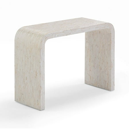 TOV Furniture Opus Cream Capiz Shell Console Table