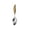 B, variant on Leeye Feather Design Stainless Steel Dinner Fork, Decorative Table Fork with Sculpted Handle, Elegant Cutlery for Everyday Dining