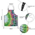 thumbnail image 3 of Colorful Tie Dye Pattern Kids Aprons for Girls and Boys,Adjustable Neck Strap Toddler Aprons for Kids Cooking Baking, 3 of 6
