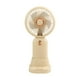 thumbnail image 1 of Ventilador portátil de mano, sacapuntas, recargable por USB, silencioso, mini ventilador personal beige, 1 of 9