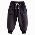 thumbnail image 6 of kpoplk Toddler Boy Sweatpant Joggers Pants Cinched Hem Athletic Jogging Sweat Pant(Grey,18-24 M), 6 of 7