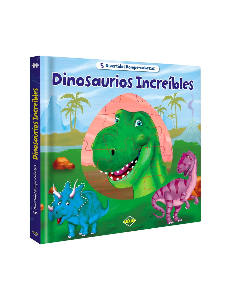 Increíbles Dinosaurios Lexus Editores 5 Divertidos Rompecabezas ...