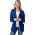 thumbnail image 3 of Cielo 1985 Women's Open Long Cardigan Sweater with Pockets - By The Simply Fashion Royal XL, 3 of 6