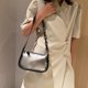 thumbnail image 3 of Moda mujer PVC transparente cadena hombro axilas bolsos pequeño bolso (negro) Likrtyny Para estrenar, 3 of 8