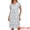 Gray Star, variant on DARING DIVA Women's Pleated Front Short Sleeve Nightgown with Pockets XS Blue Star