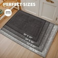 thumbnail image 2 of PABUBE Vintage Indoor Doormat Washable, Boho Entry Rug for Front Door - Low Profile Retro Welcome Mat for Inside Non Slip Entryway Rug 24"x35", 2 of 11