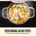 thumbnail image 3 of Alva Maestro Cookware Set 11-Piece Set - Stainless Steel Pots and Nonstick Ceramic Frying Pans - Oven Safe, Easy to Clean and Made without Harmful Chemicals - Induction and All Stovetop Compatible, 3 of 9