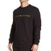 Men's Tommy Hilfiger 09T3896 Lounge Long Sleeve Sweatshirt (Black 2XL)