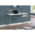 thumbnail image 1 of Monarch Specialties Computer Desk, Home Office, Laptop, 48"l, Work, Metal, Laminate, White, Grey, Contemporary, Modern, 1 of 3