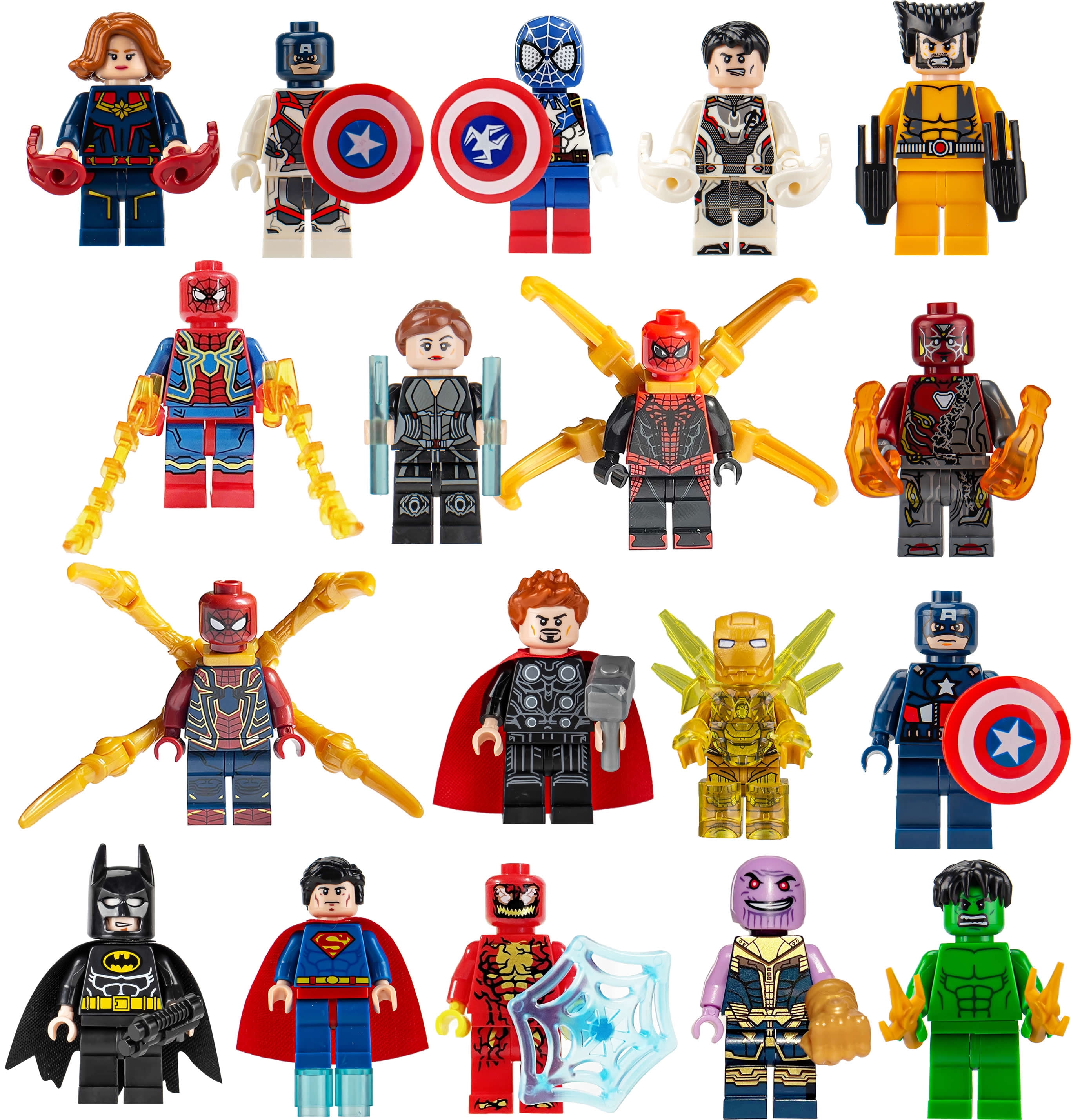 Super Action Figures Heroes Carnage Venom Devastating Figurines Set(30 Pack)Birthday Gift Cake Topper Party Decorations