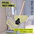 thumbnail image 4 of XTS-65-PRO Heavy Duty Toilet Plunger, Commercial Grade, Powerful Double Thrust Force Rubber Cup with Wood Handle, for Clogged Bathroom, Shower, and Kitchen (22" x 5.75"), 4 of 5