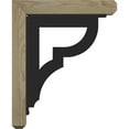 thumbnail image 3 of 4"W x 16"D x 19"H Bradford Craftsman Ironcrest Rough Sawn Bracket, Douglas Fir (2"W x 12"D x 15"H Iron Bracket), 3 of 5
