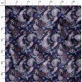 thumbnail image 3 of Soimoi Poly Taffeta Blue Fabric By the Yard - 56 Inch Wide - Paisely With Florals Paisley Pattern Fabric - Botanical and Elegant Designs for Various Uses Printed Fabric, 3 of 6