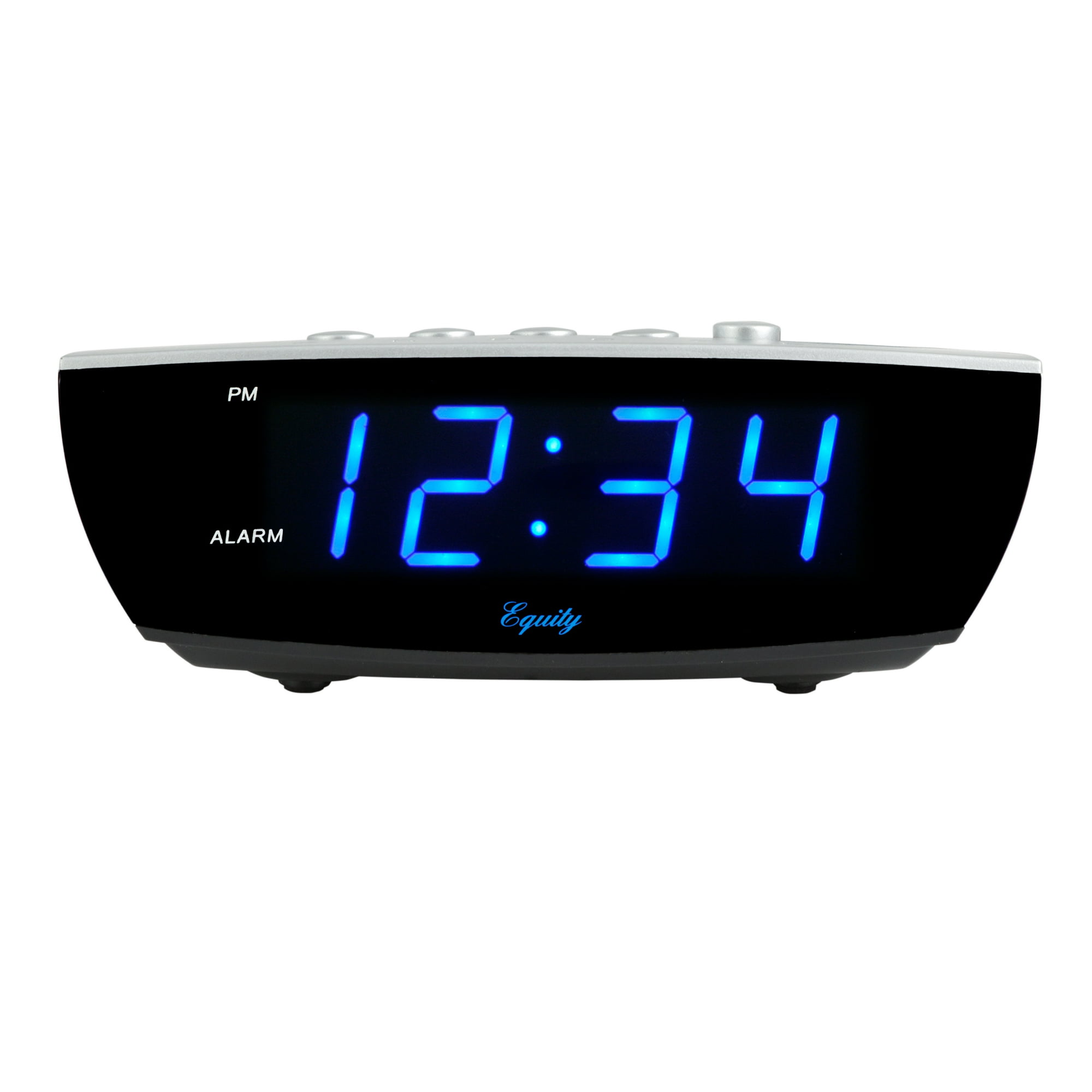 Equity 75903 0 . 9 in. Blue LED Digital Desktop Alarm Clock