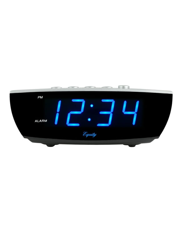 Equity by La Crosse 75903 0.9" Blue LED Digital Desktop Alarm Clock