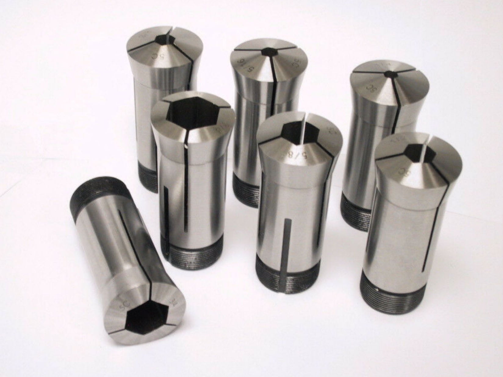 7 Pcs 5C Hex. Collet 1/4