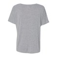 thumbnail image 3 of Bella + Canvas Ladies' Slouchy V-Neck T-Shirt L ATHLETIC HEATHER, 3 of 5