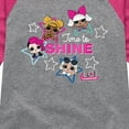 thumbnail image 3 of LOL Surprise! Dolls - Time to Shine - Shinning Stars - Toddler & Youth Girls Raglan Graphic T-Shirt, 3 of 5