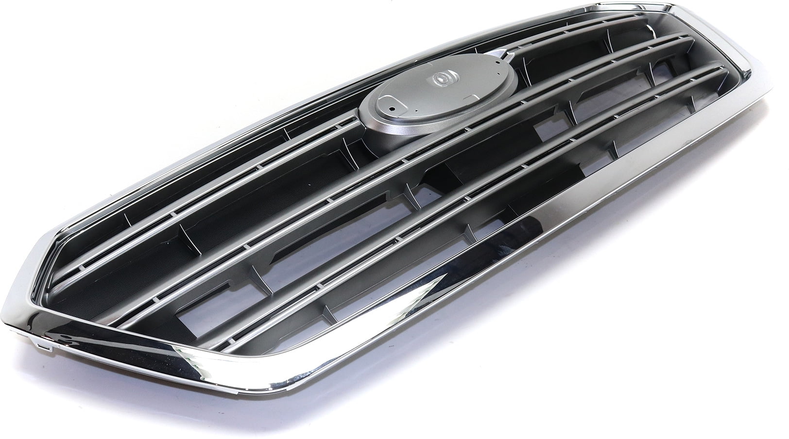 Grille Assembly Compatible With 2015-2017 Subaru Legacy Painted Silver Shell with Gray Insert