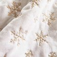 thumbnail image 2 of Gold beaded rabbit fur Christmas tree skirt, 2 of 5