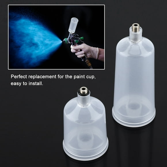 Plastic Spray Cup Airbrush Accessories 2PCS / Set Plastic Spray Paint Airbrush Cup Pot Fastmover Threaded Connector Part