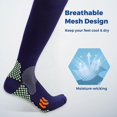 thumbnail image 3 of L.XL Calcetines de fútbol protectores de piernas calcetines de presión disponibles para hombres y mujeres calcetines cómodos azul marino S/m, 3 of 5