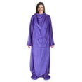 thumbnail image 6 of Catalonia Wearable TV Blanket with Sleeves Arms & Feet pockets for Adult Micro Plush Fleece Large Wrap Throw Robe 73" x 53", 6 of 7