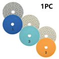 thumbnail image 5 of Lefu 1PC 4 Inch 100mm Dry/wet Diamond 3 Step Polishing Pads Granite Polishing Tool, 5 of 5