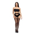 thumbnail image 3 of acuever Thigh High Stockings Dot Print Women Vintage Stockings Thin Mesh Pantyhose, 3 of 6