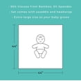 thumbnail image 5 of Set de manta y diadema Posh Peanut Baby Girl Sage, 5 of 5
